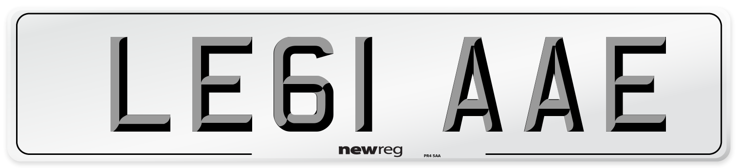 LE61 AAE Number Plate from New Reg